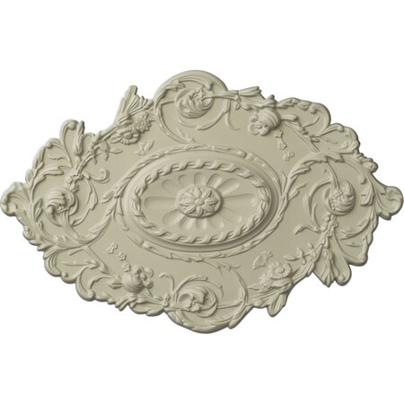 Strasbourg Ceiling Medallion, Hand-Painted Clear Yellow, 30 1/2W X 20H X 1 1/2P